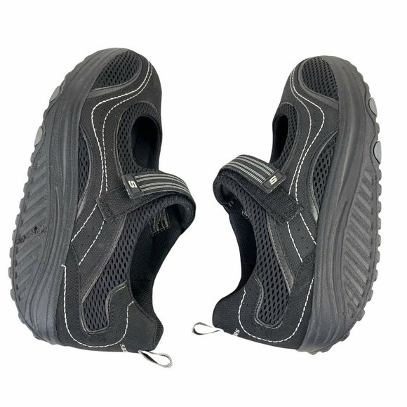 Skechers Shape Ups Black Mary Jane Walking Exercise Sneakers 8.5. - Picture 5 of 8